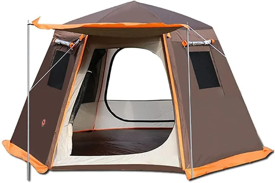1-2 Person Outdoor Camping Tent Beach Silicon Coating Tents Sun Shelter Light and Easy to Carry Waterproof for Sports Hiking Travel Rainfly