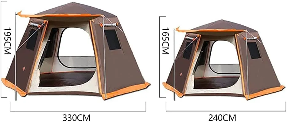 1-2 Person Outdoor Camping Tent Beach Silicon Coating Tents Sun Shelter Light and Easy to Carry Waterproof for Sports Hiking Travel Rainfly