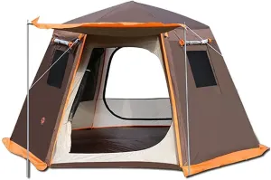 1-2 Person Outdoor Camping Tent Beach Silicon Coating Tents Sun Shelter Light and Easy to Carry Waterproof for Sports Hiking Travel Rainfly