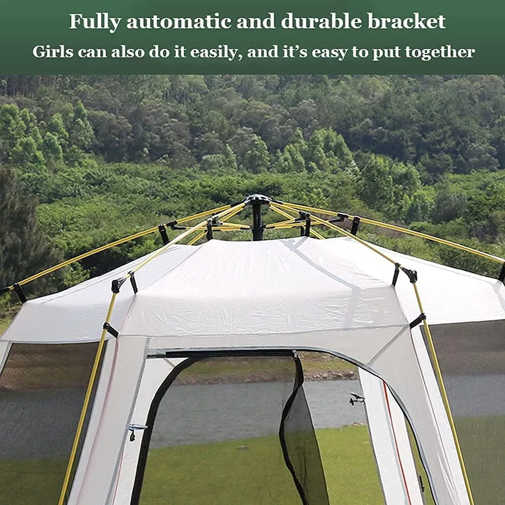 1-2 Person Outdoor Camping Tent Beach Silicon Coating Tents Sun Shelter Light and Easy to Carry Waterproof for Sports Hiking Travel Rainfly