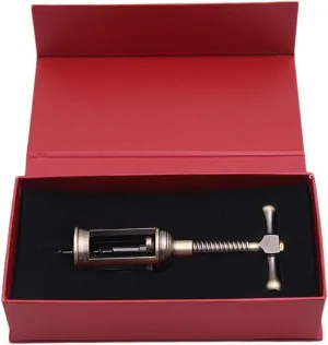 1 Set Professional Wine Bottle Opener Zinc Alloy Air Pressure Opener with Non Slip Handle Portable Wine Lid Remover for Home Bar Restaurant Use