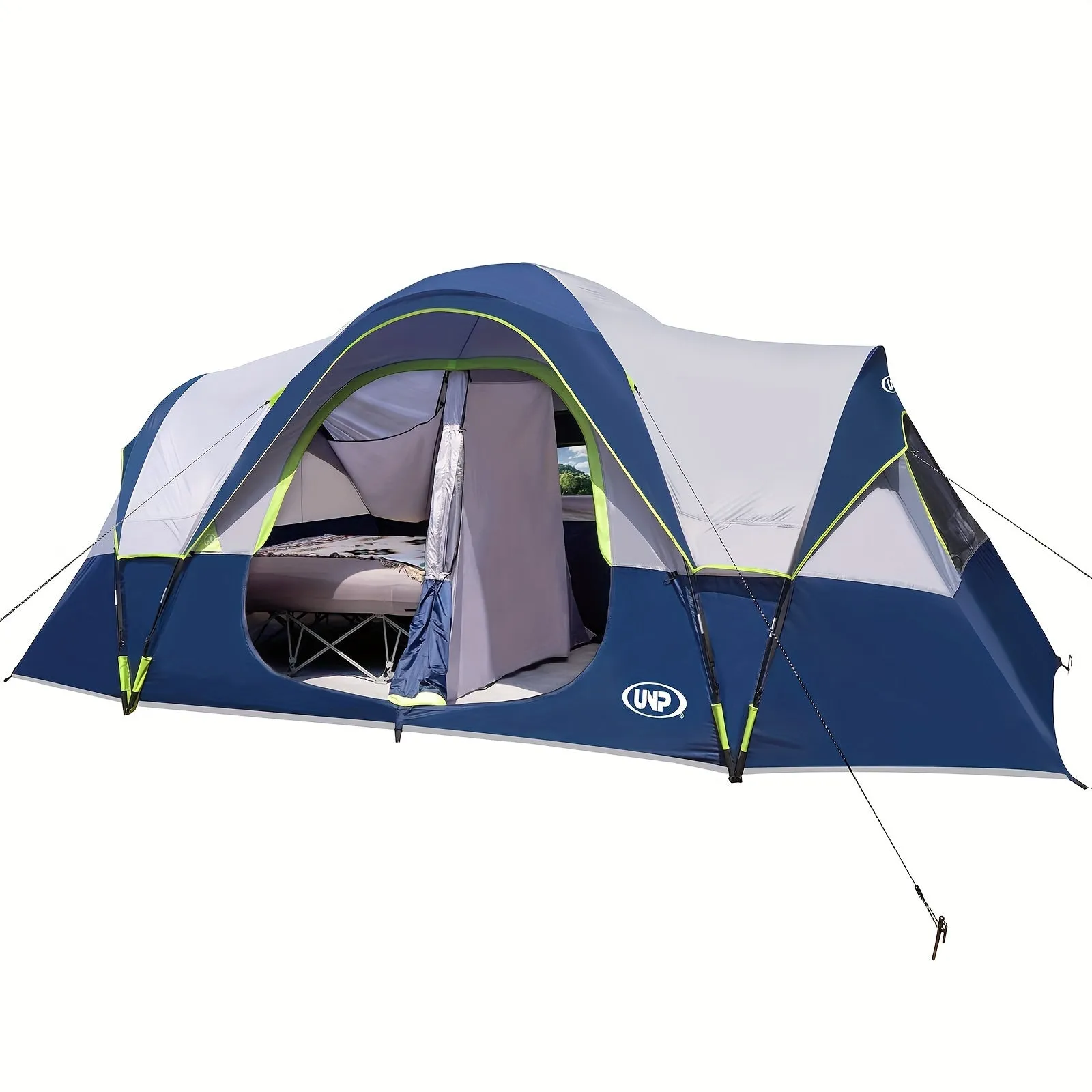10-Person Waterproof Camping Tent with 2 Rooms.