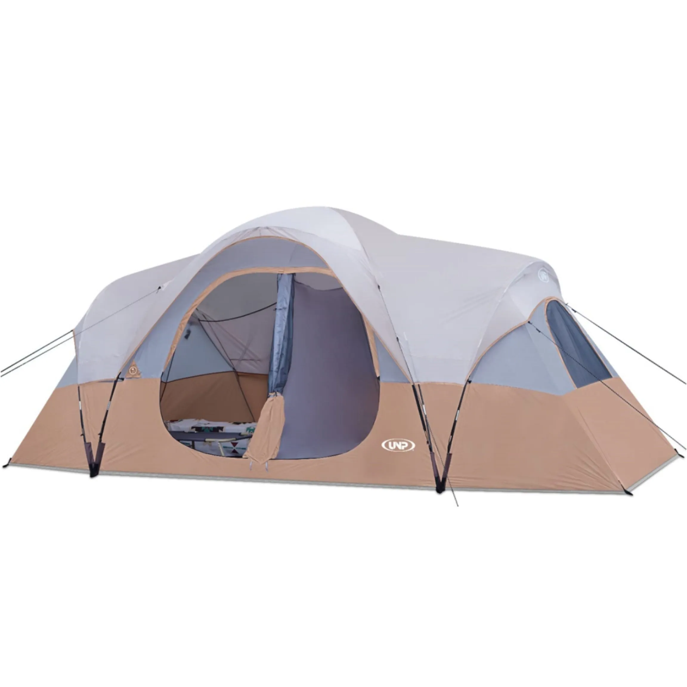 10-Person Waterproof Camping Tent with 2 Rooms.