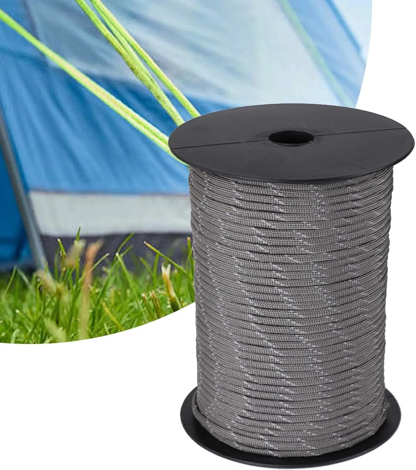 100M Parachute Cord for Outdoor Use, Versatile Binding Rope for Camping and Hiking