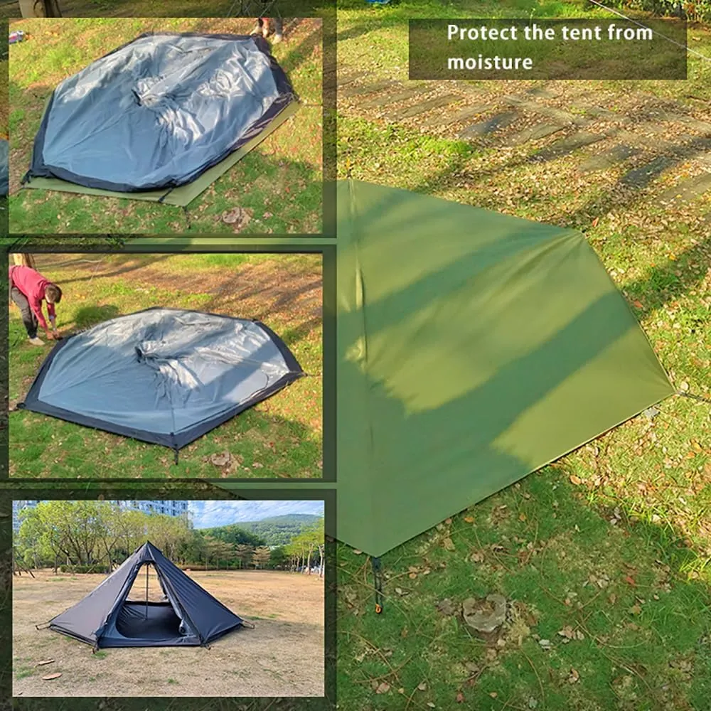 10.5x9.5 ft Tent Footprint Waterproof Camping Tarp Ultralight Mat Under Tent Moisture-Proof Ground Sheet Mat