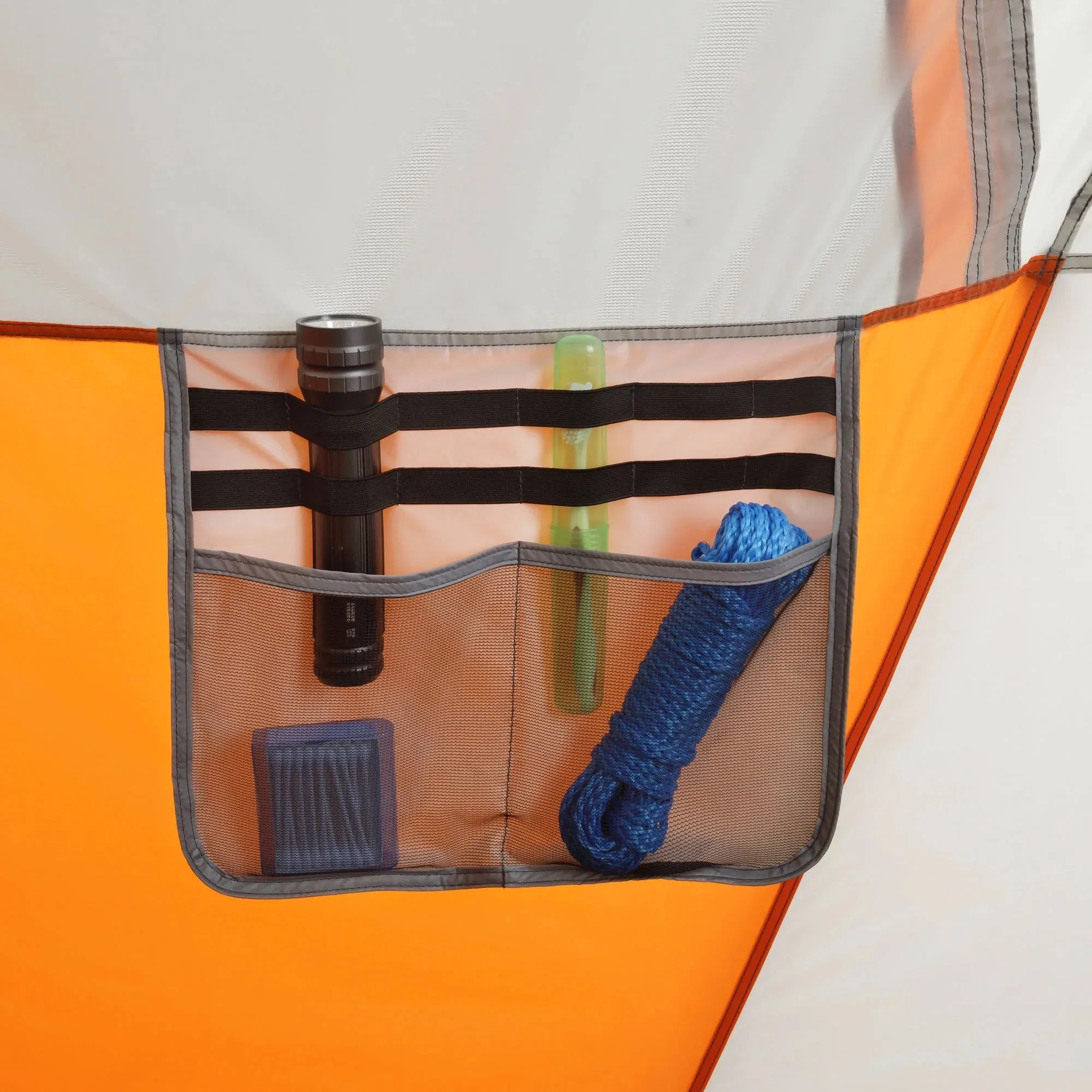 12-Person Instant Cabin Tent with Built-In LED Lights - 3 Room Design, Perfect for Family Camping!