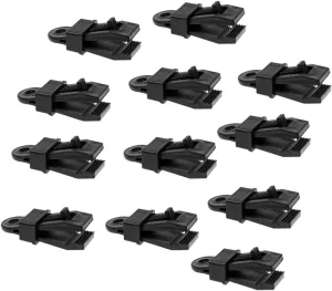 12 Pieces Awning Clamp Tent Tarp Clips Snap Hangers Camping Survival Tool