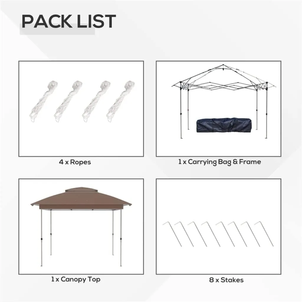 12' X 12' Pops Up Canopy Sun Shade Instant Tent Folding with Sidewall Netting, Adjustable Height and Storage Bag