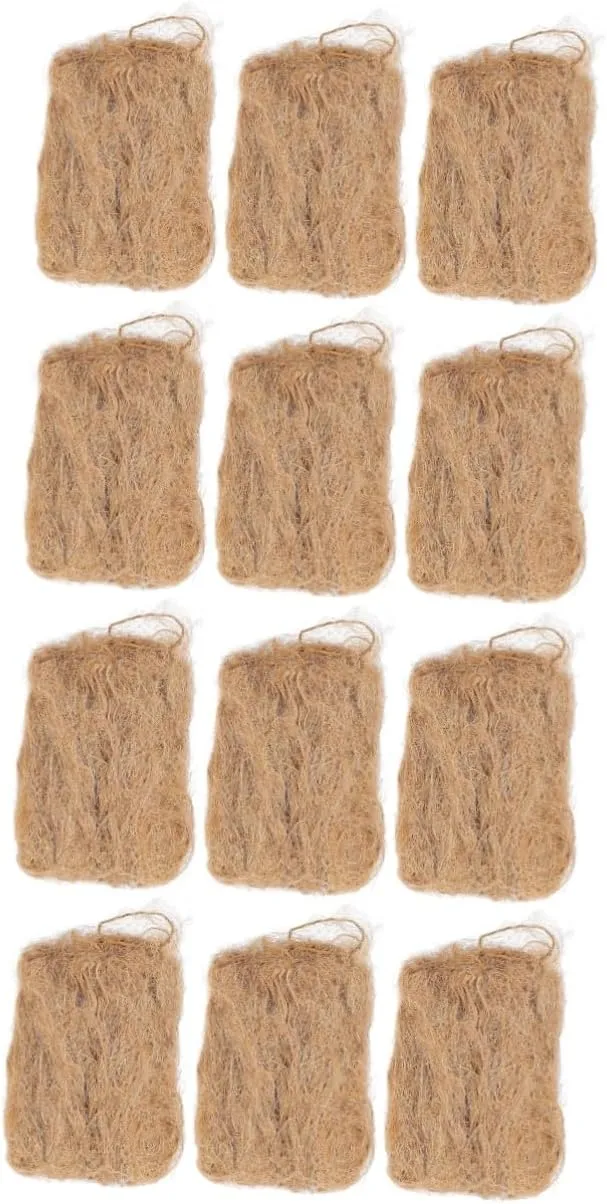 12pcs Natural Jute Fire Convenient Camping Supply for Outdoor Fire BBQ and Grill Essential Tool for Campfires Easy to Use