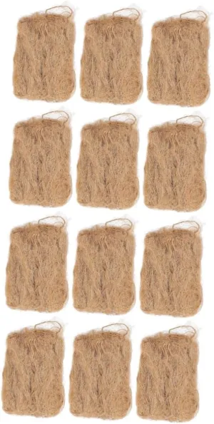 12pcs Natural Jute Fire Convenient Camping Supply for Outdoor Fire BBQ and Grill Essential Tool for Campfires Easy to Use