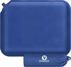 2 Inch Thick Inflatable Seat Cushion ，Stadium Seat，Self-Inflating Memory Foam Seat Cushion for Stadium Camping，Waterproof & Portable for Hiking, Campin