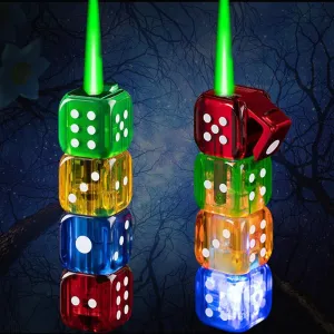 2 Pack Colorful Jet Flame Lighter,Refillable Butane Lighter,Cool Jet Torch Lighters Windproof,Adjustable Flame,BBQ Candles (Without Gas)