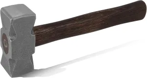 2.2LB Forging Square Hammer with Double Faces Perfect for Farrier Bladesmithing Blacksmith Anvil Knife