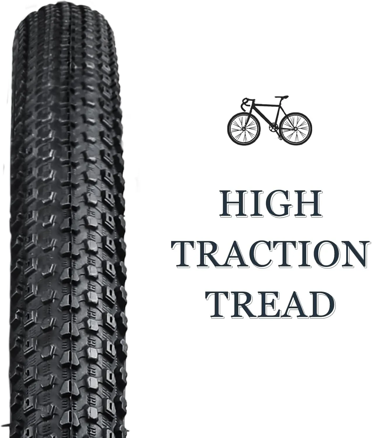 26 Inch Bike Tires，YILUXING 26 X 2.125(57-559) Folding Replacement Tires for Beach Cruiser Bike 2 Pack Bike Tires & Tubes