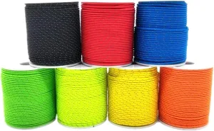 2mm Reflective Nylon Cord,65.6ft/164ft Paracord Parachute Cord,Tent Guyline Rope for Camping Tent, Outdoor Hiking Packaging