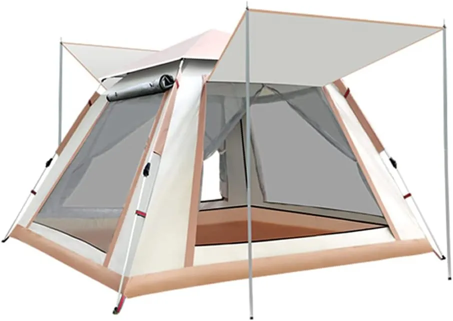 3-4 Person 60 Sec Setup Family Camping Tent Waterproof & Windproof Tent with Top Rainfly, Instant Cabin Tent for Camping Hiking Mountaineering