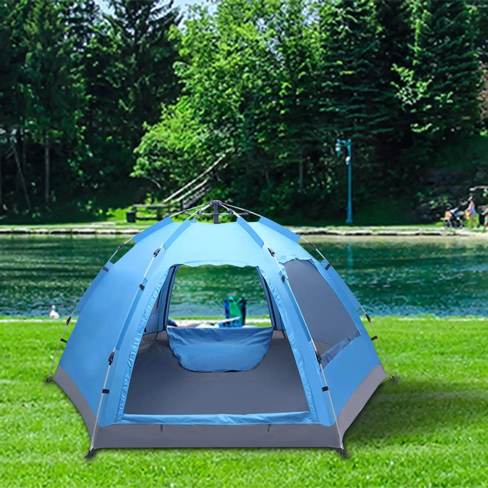 3-4 Person Instant Pop Up Waterproof Tent for Camping & Hiking