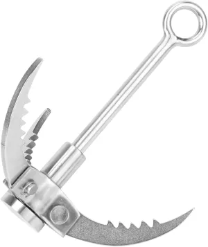 3 Claws Grappling Hook, Outdoor Folding Survival Tool for Rock Climbing, with High Hardness and Load Bearing Capacity, for Outdoor Activities