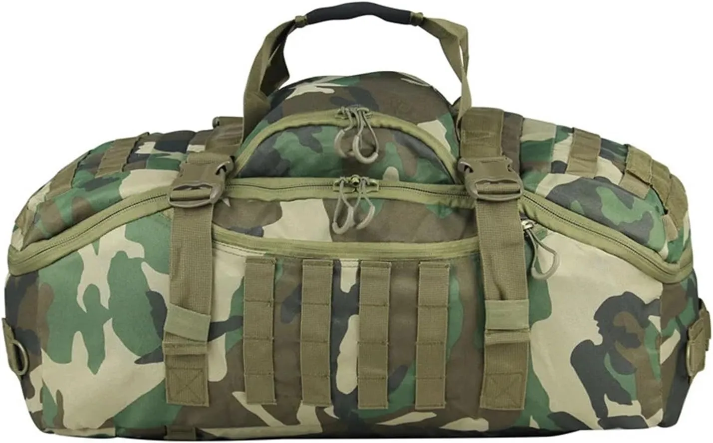 35L 50L 80L Outdoor Mountaineering Bag Molle Tactical Backpack Large Duffel Bag Hiking Camping Travel Bags(40L Black Camo)