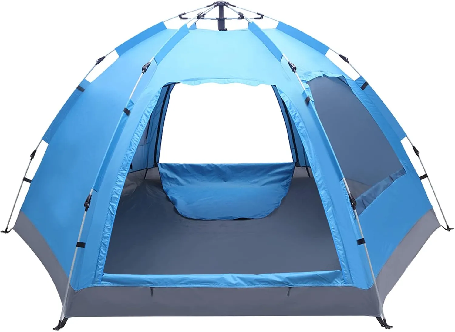 4 Person Pop Up Tents for Camping, Easy Setup Beach Tent, Tents for Camping,Tent for Hiking Backpacking Picnic Backyard 280 x 245 x 140CM