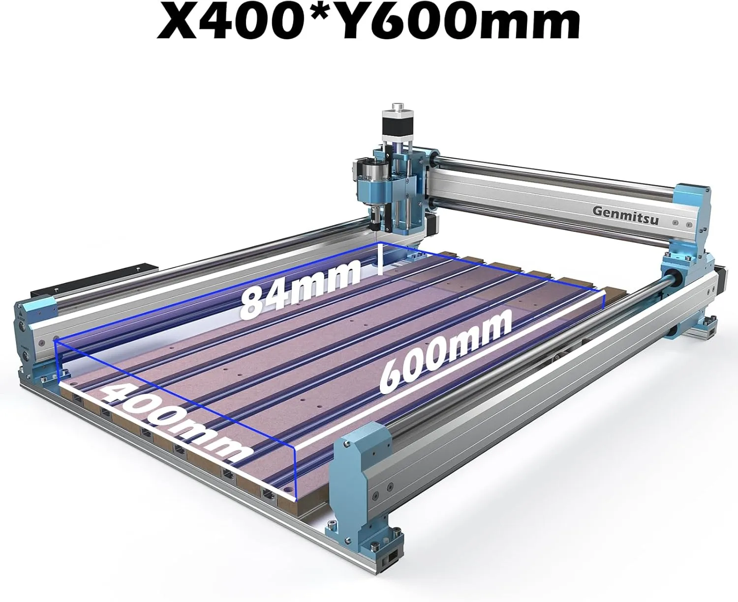 4060 Aluminum & MDF Hybrid Spoilboard Table for 4040-PRO / 4040-PRO MAX CNC Router Milling Machine, Size 420 x 800 x 20.5mm (16.5''x 31.5''x 0.8''), Expand The Work Area to X400mm x Y600mm