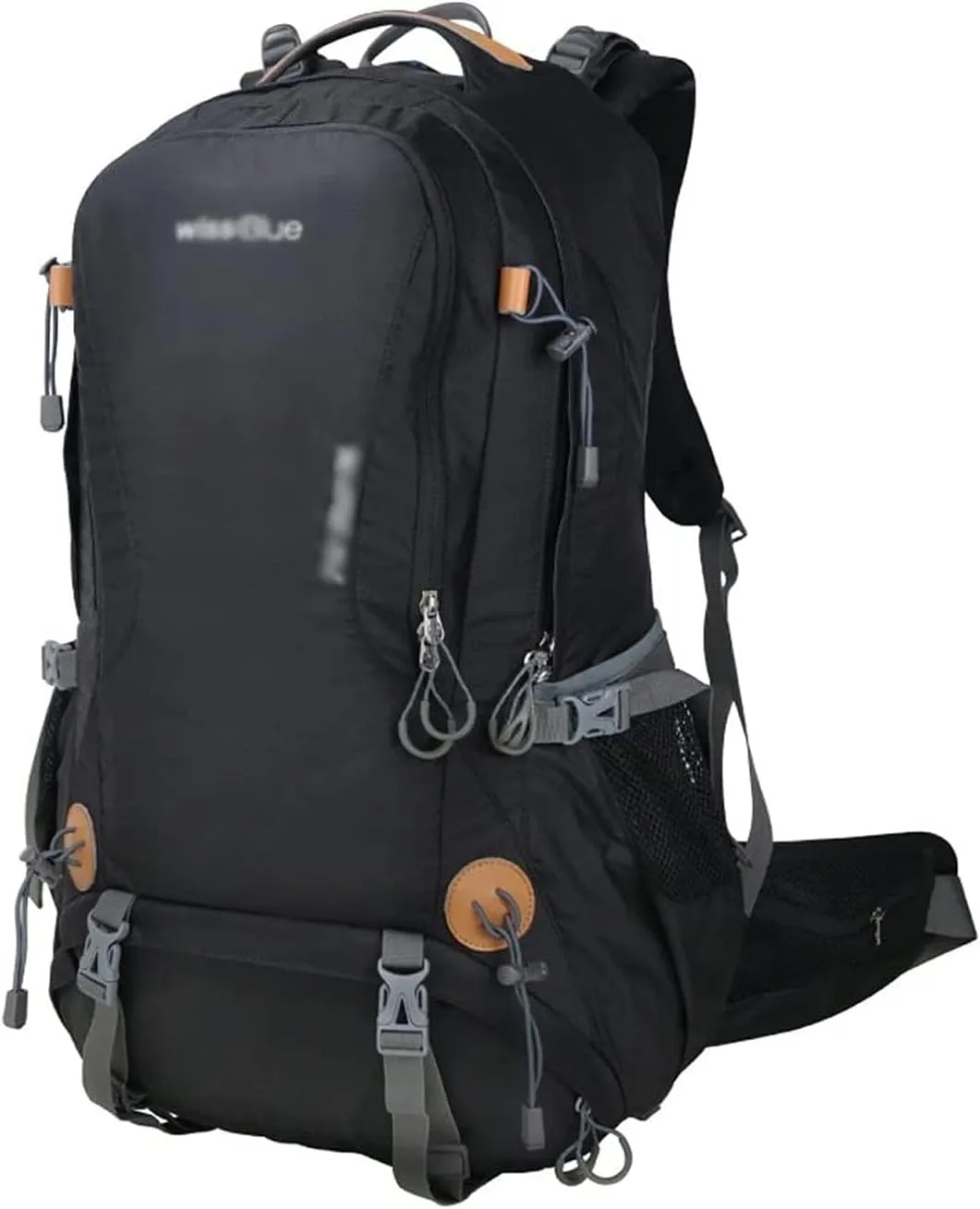 40L Water Resistant Men Women Hiking Backpack Lightweight Outdoor Sports Traveling Rucksack Cycling Mountaineering Camping Walking Daypack High Capacity (Color : Black)