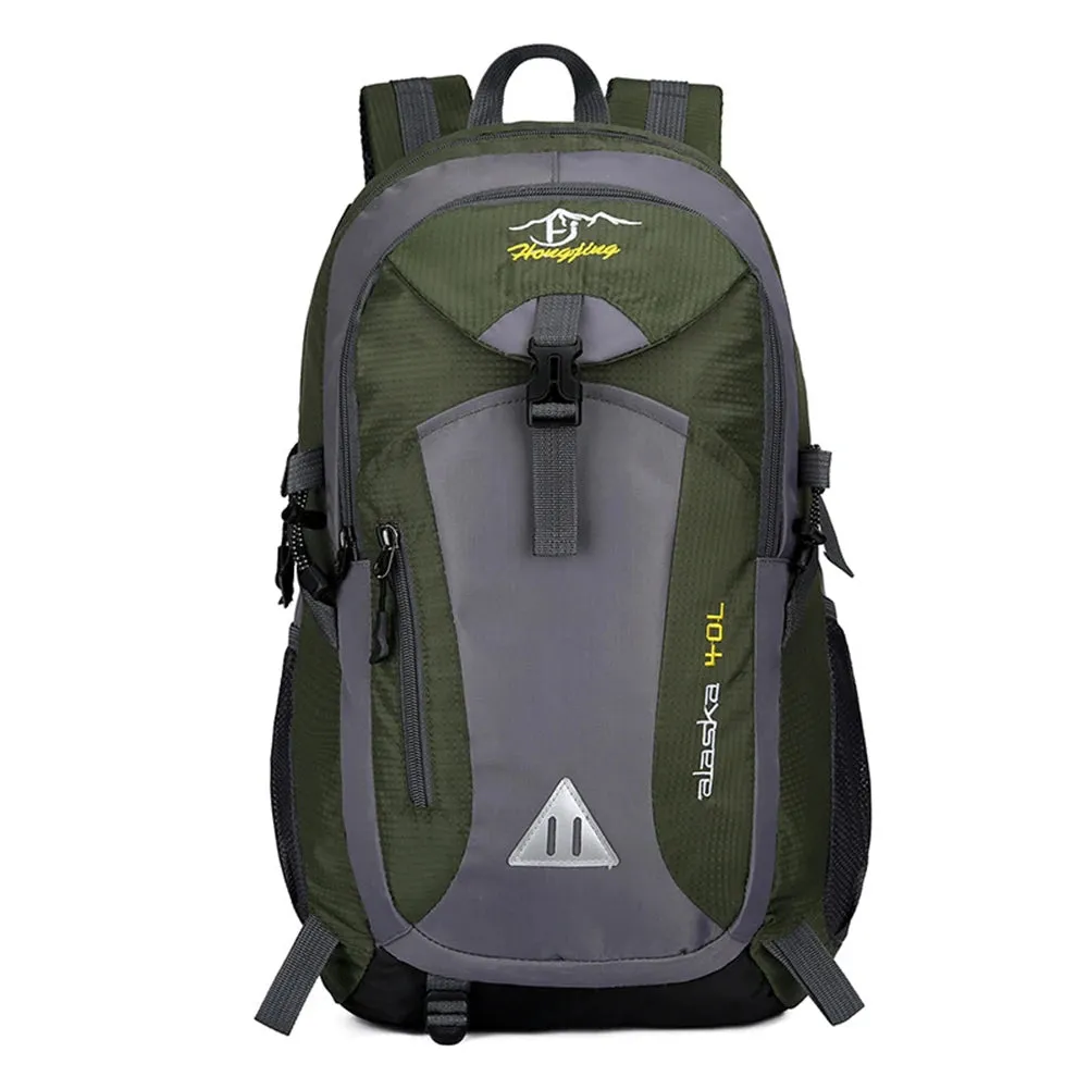 40L Waterproof Nylon Travel Backpack - Camping Hiking Trekking Bag for Outdoor Sports