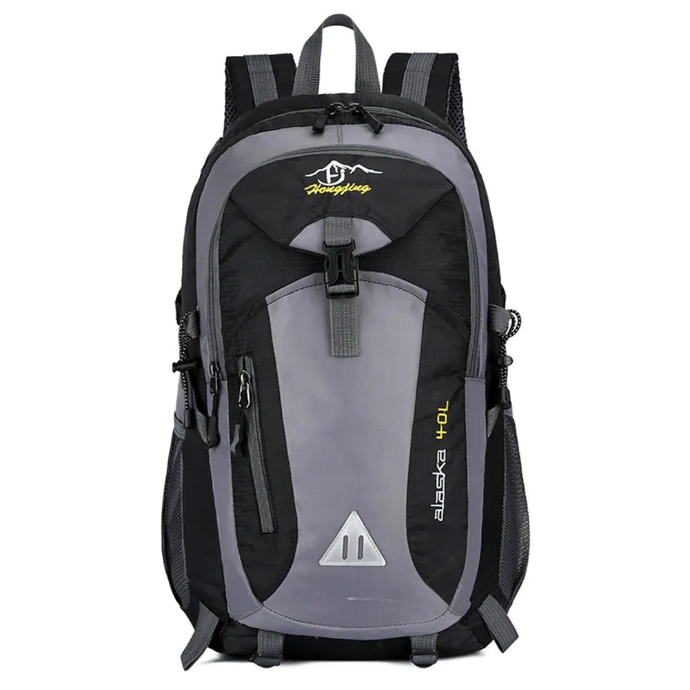 40L Waterproof Nylon Travel Backpack - Camping Hiking Trekking Bag for Outdoor Sports