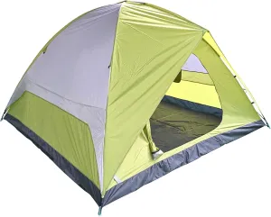 4~6 Person Waterproof Dome Camping Tent, 83x106 inches, Oxford Floor, Green Gray