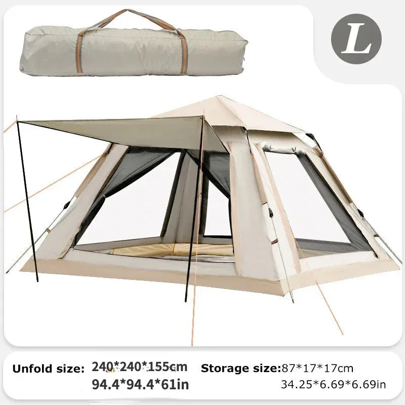 5-8 Person Outdoor Automatic Quick Open Tent Rainfly Waterproof Camping Tent