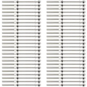 50 Pcs 3/16 Cable Railing Hardware System Kit, Swage Threaded Stud Tensioner Length 6" for 4x4 2x2 Wood Metal Post for Stair Deck Railing, End Fitting Terminal T316 Stainless Steel