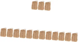 5sets Jute Fire Starters Convenient Outdoor Flame Starters for Camping BBQ Grilling and Cooking Any Weather Conditions 3pcs*5