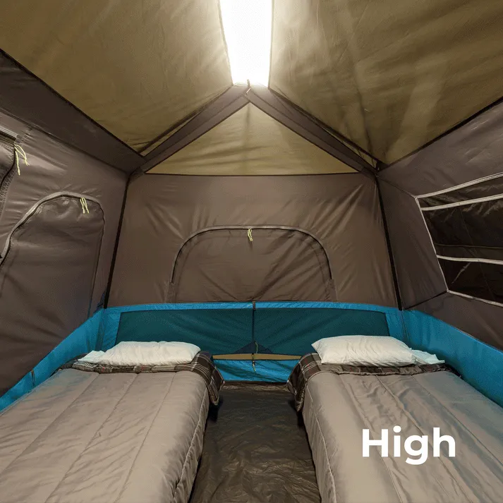 6 Person Lighted Instant Cabin Tent