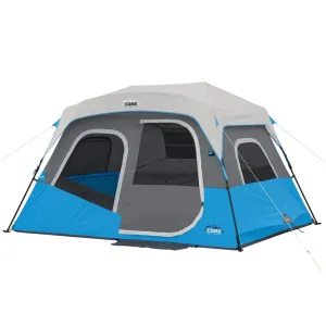 6 Person Lighted Instant Cabin Tent