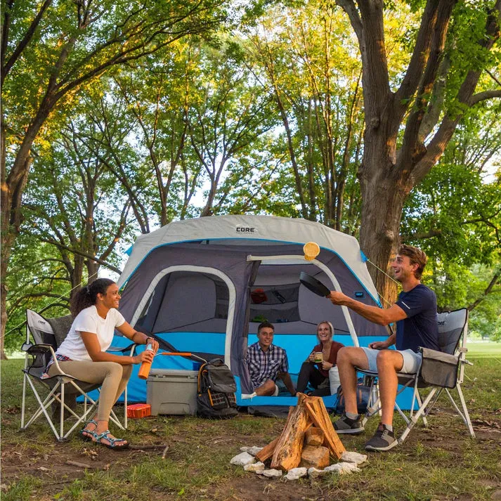 6 Person Lighted Instant Cabin Tent