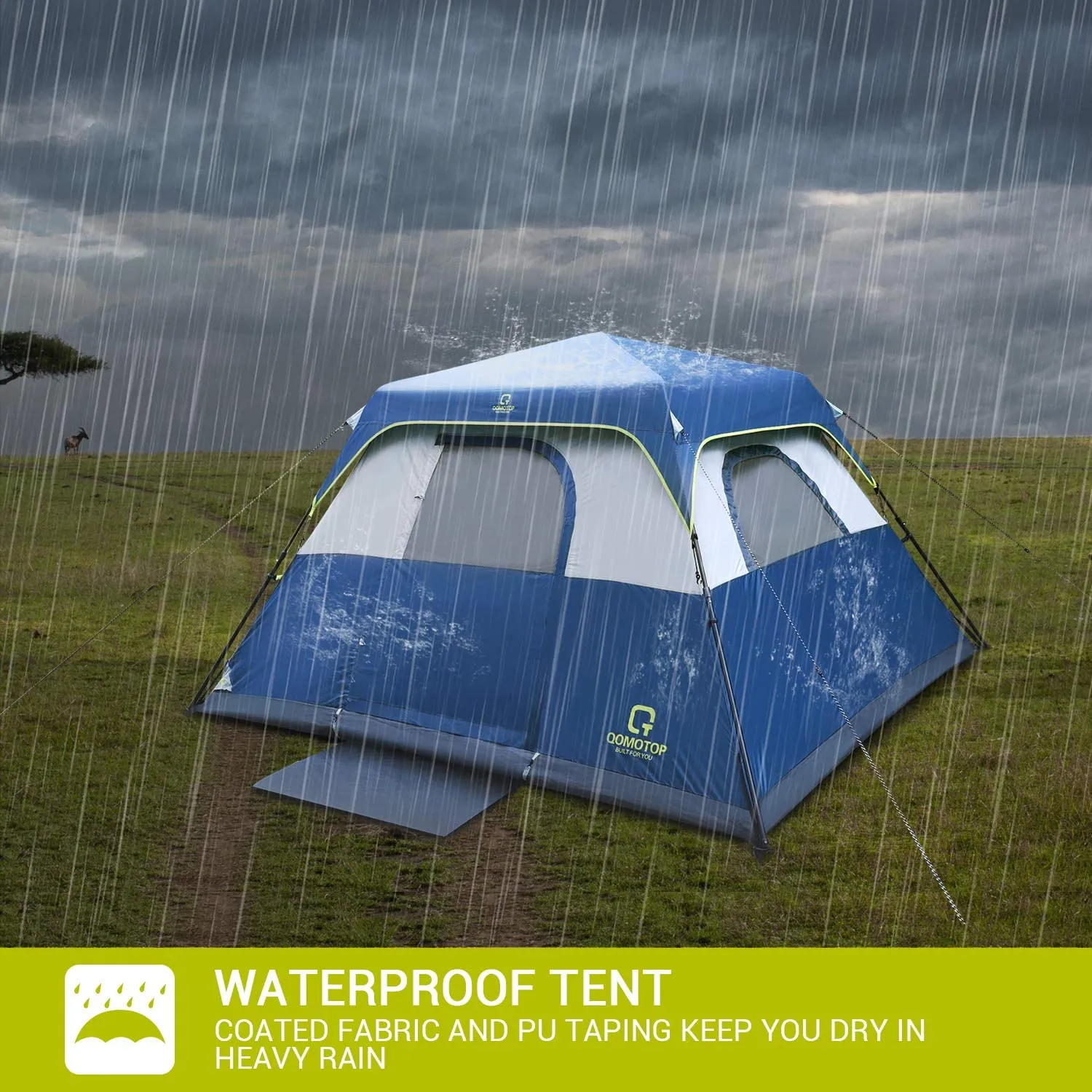 60 Up Seconds Tent, Rainfly Buy-one-get-one-free with Up Pop 4/6/8/10 Tent Camping Artistic Set Person Waterproof Top