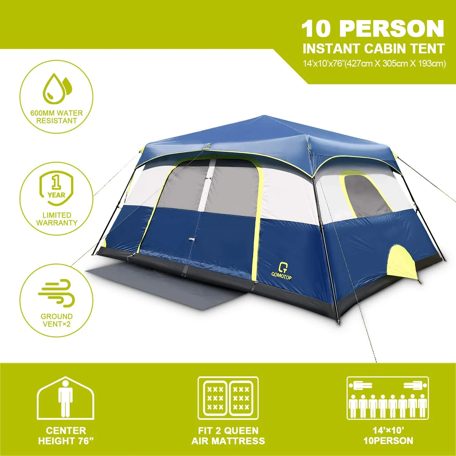 60 Up Seconds Tent, Rainfly Buy-one-get-one-free with Up Pop 4/6/8/10 Tent Camping Artistic Set Person Waterproof Top