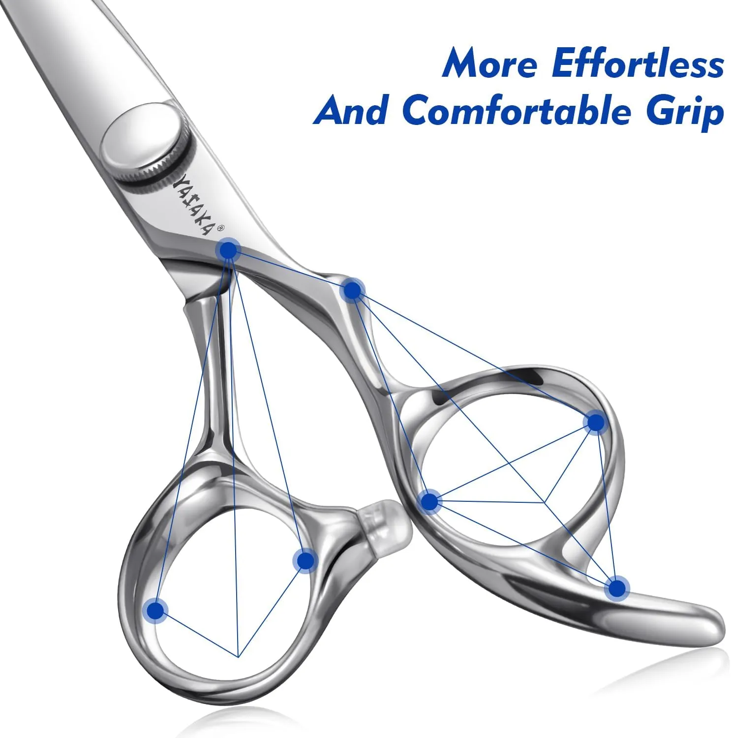 6.5" High-end Hair Cutting Scissors,Premium Cobalt Alloy Stainless for Barber Shears,Professional Hair Shears with Sharp Convex Blade,Ergonomic Design Haircut Scissors For Salon and Home Use