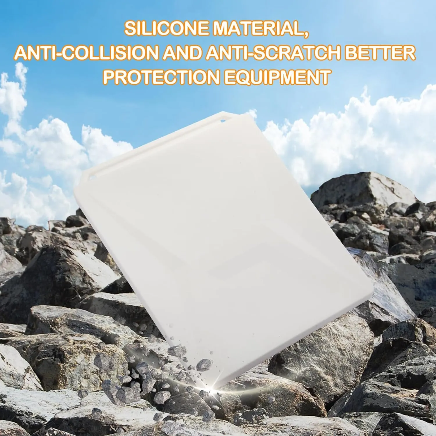 Accessories for Starlink Mini Case Cover – Liquid Silicone Mini Protective Shell, Weatherproof, Shockproof, Dustproof, Portable Full Protection for Satellite Dish, Travel and RV Use(White)