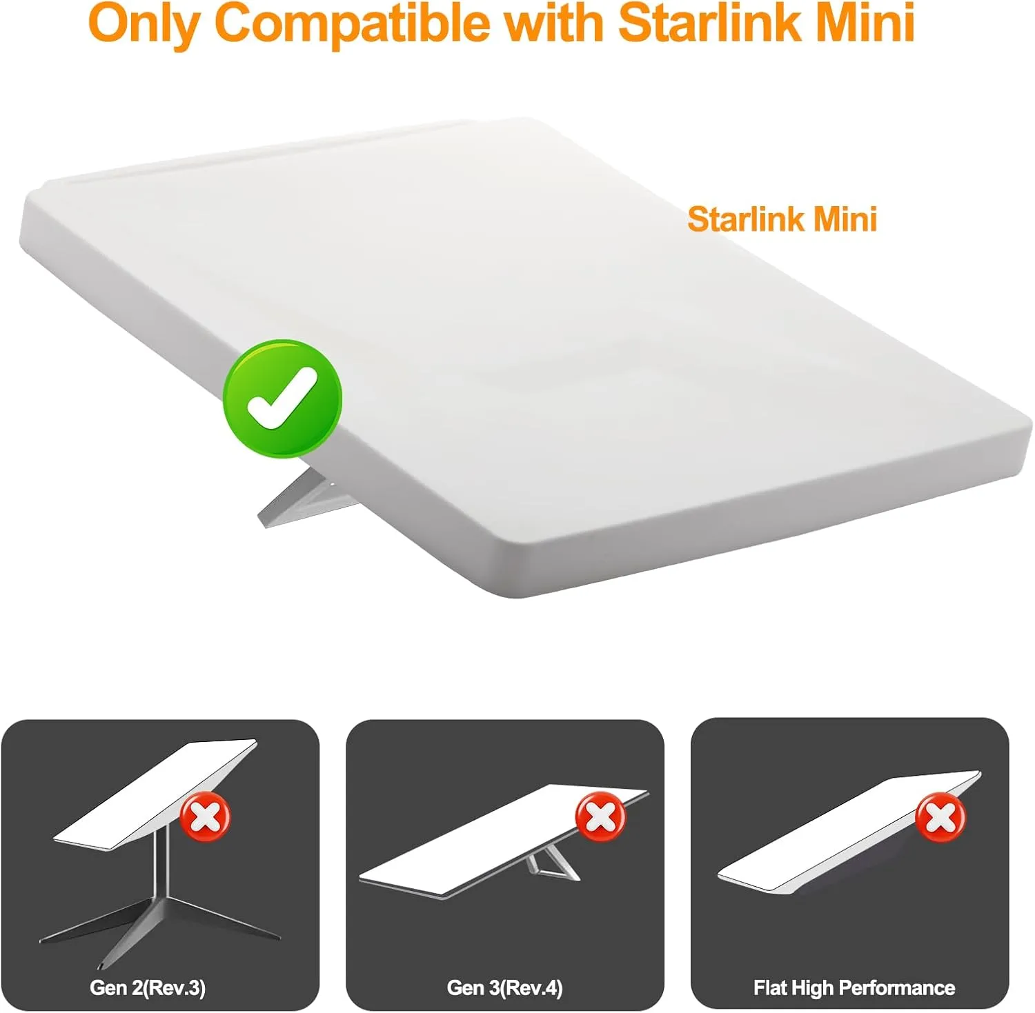 Accessories for Starlink Mini Case Cover – Liquid Silicone Mini Protective Shell, Weatherproof, Shockproof, Dustproof, Portable Full Protection for Satellite Dish, Travel and RV Use(White)