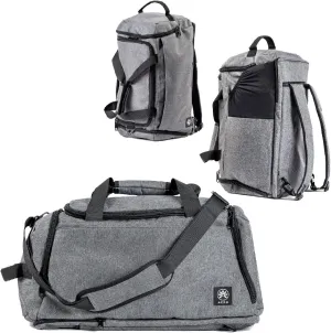 ACRO 3 in 1 Sports/Travel Duffle Bag for Men & Women/Back Pack/Lap TOP Compartment/Water Resistant/Wet Pocket & Shoes Compartment 40L,Grey, Grey