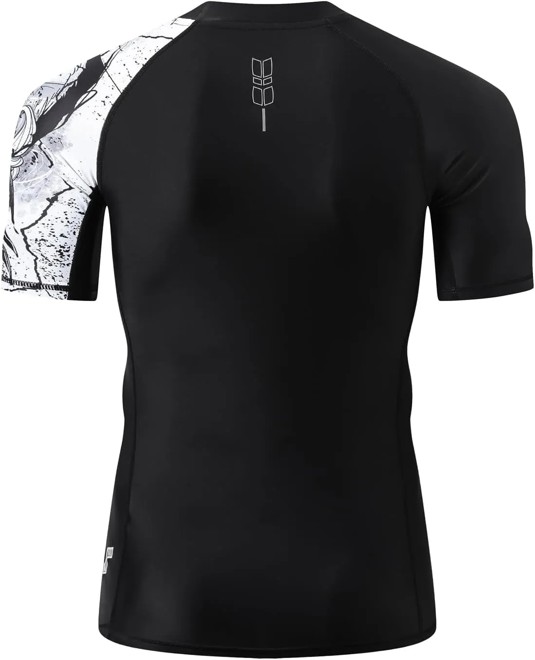 ADOREISM Men's Rash Guard Short Sleeve Quick-Dry UPF 50  Sun Protection Compression Swim Shirts for Men