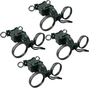 ADROIT (4 Pack) Kid's Multi-Function Survival Tool | 1.25" (3.2 cm) Compass & Signal Mirror | Compact Binoculars | Perfect for Hiking, Camping & Scouting | with Nylon Lanyard