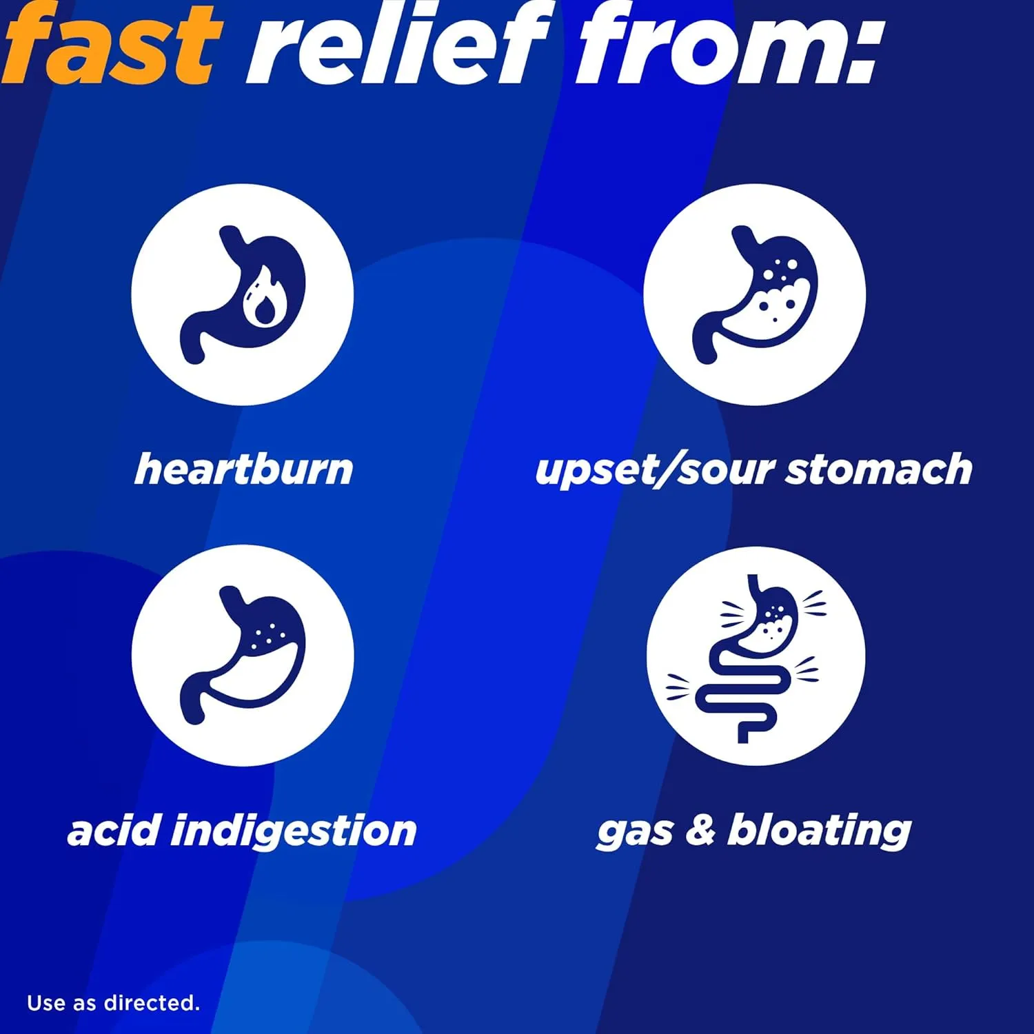 Alka-Seltzer Heartburn Gas ReliefChews, Fast Antacid   Antigas Relief from Heartburn, Bloating, and Pressure, Fast Acting, Tropical Flavored Heartburn Medicine, 180 Ct (Package May Vary)