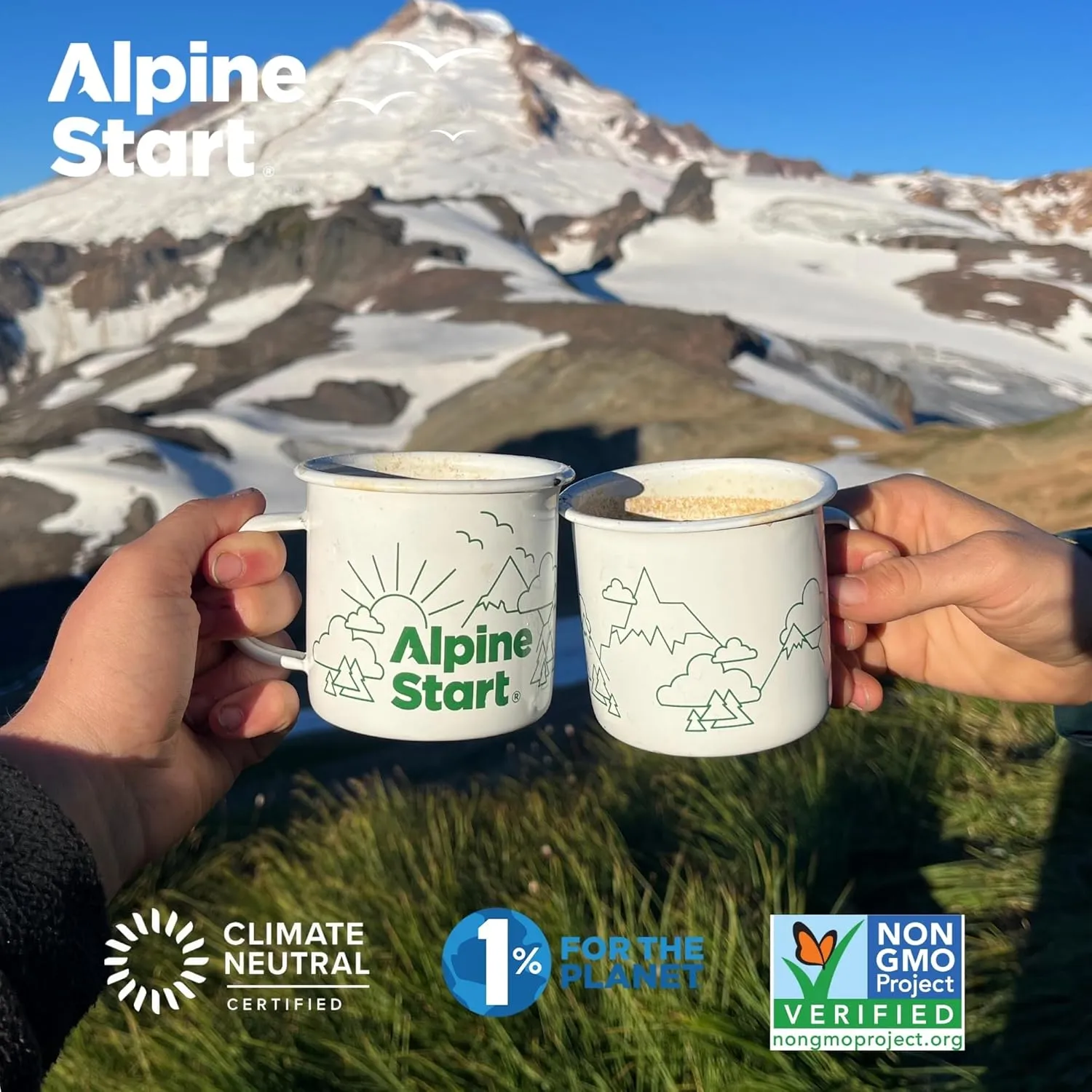 Alpine Start Instant Coffee Packets Single Serve - Medium Roast Original Brew, Coffee Creamer, Chai Latte - Individual Powder Mix from Arabica Beans for Travel, Hiking, Backpacking (Total 18 Sticks)