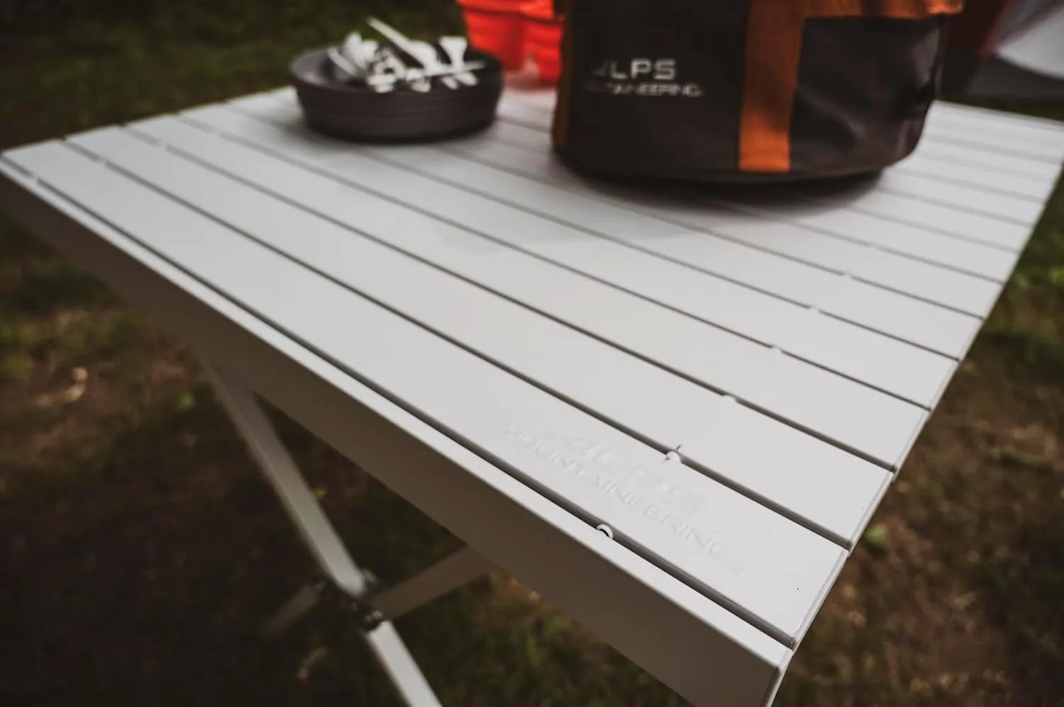 ALPS Mountaineering Folding Camping Table with Smooth Easy-to-Clean Roll Top and Sturdy and Lightweight Aluminum X Frame, Shoulder Carry Bag, 3 Sizes