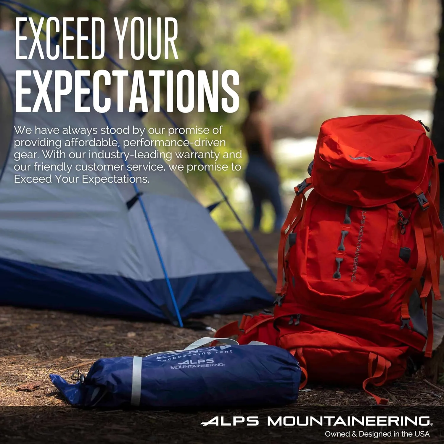 ALPS Mountaineering Folding Camping Table with Smooth Easy-to-Clean Roll Top and Sturdy and Lightweight Aluminum X Frame, Shoulder Carry Bag, 3 Sizes