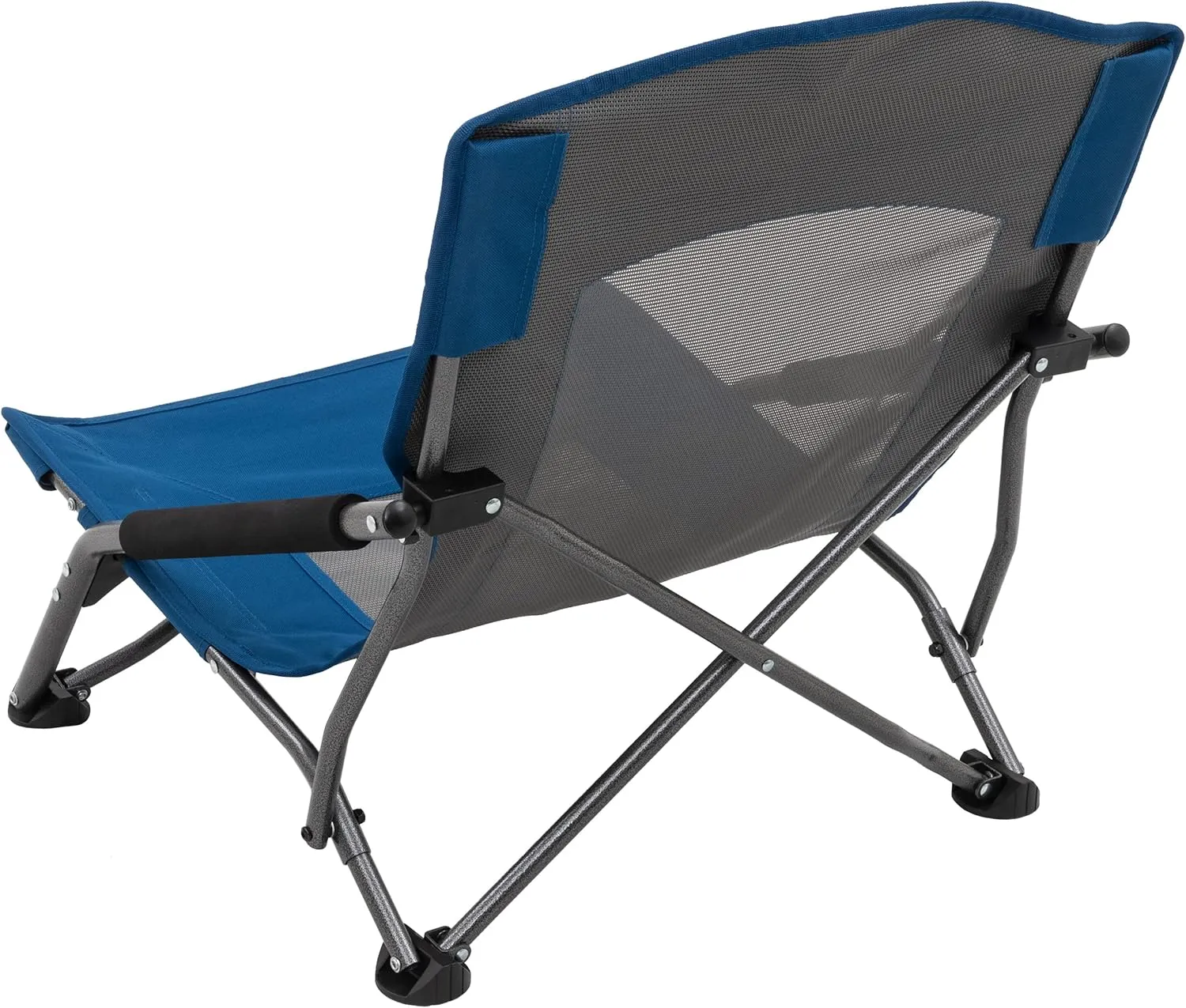 ALPS Mountaineering Rendezvous Low Camping Chairs for Adults with Arms, Cool Mesh Center, Powder Coated Steel Frame, Compact Folding Design and Carry Bag