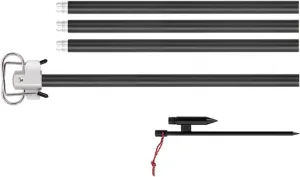 Aluminum Camping Lamp Stand Outdoor Lamp Rod Post Hanging Tent Light Holder Rack Light Hook Stand for Camping Traveling