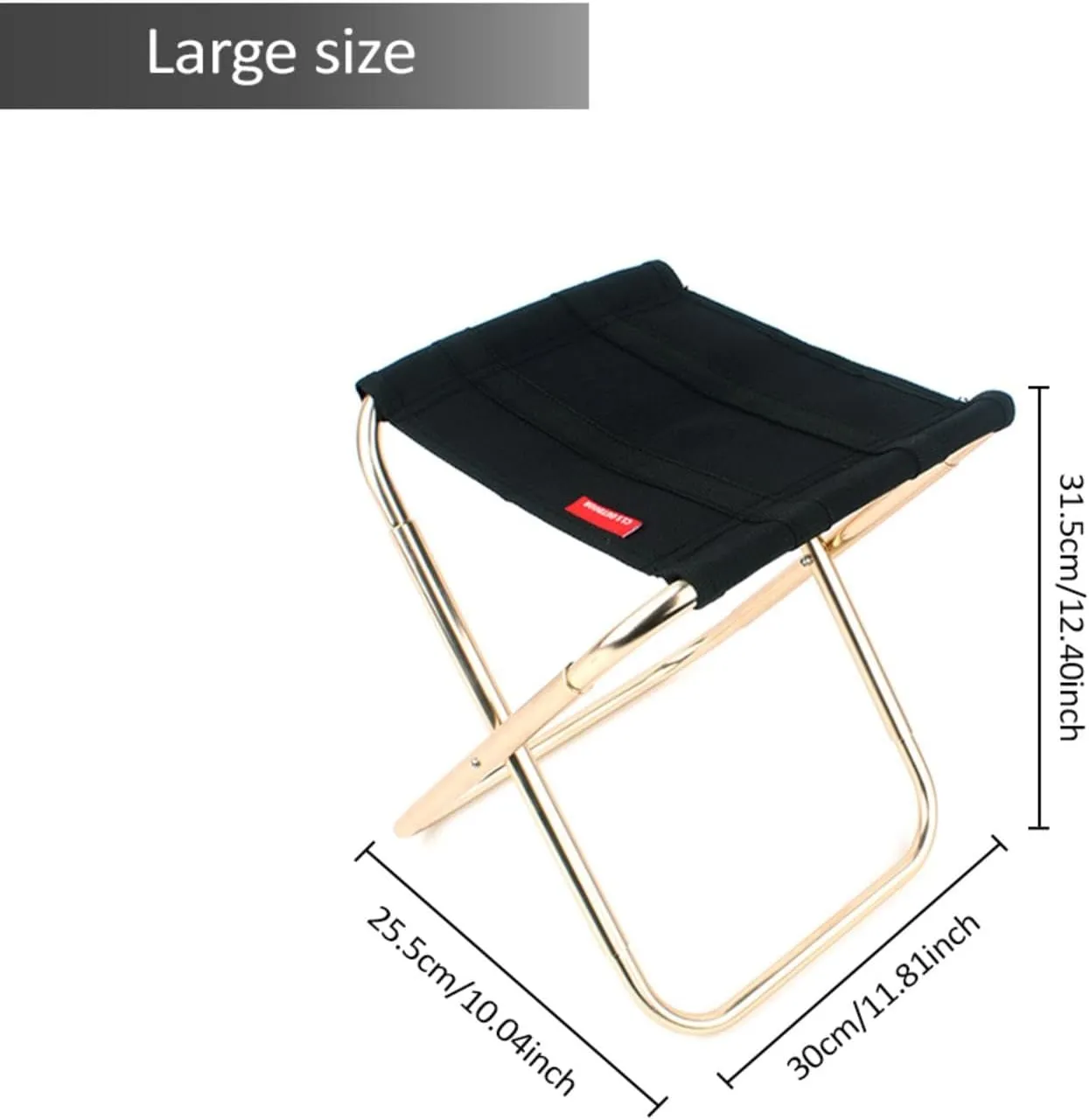 Aluminum Folding Stool - Lightweight Folding Stool, Portable Aluminum Stool, Folding Camping Stool, Compact Aluminum Stool | Aluminum Foldable Stool with Carry Bag, Foldable Folding Stool for Beach